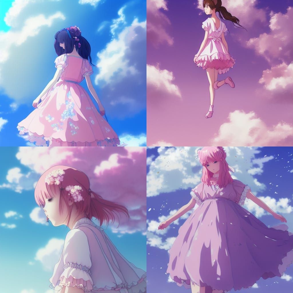 Anime Princess in Dreamy Pastel Ghibli Style