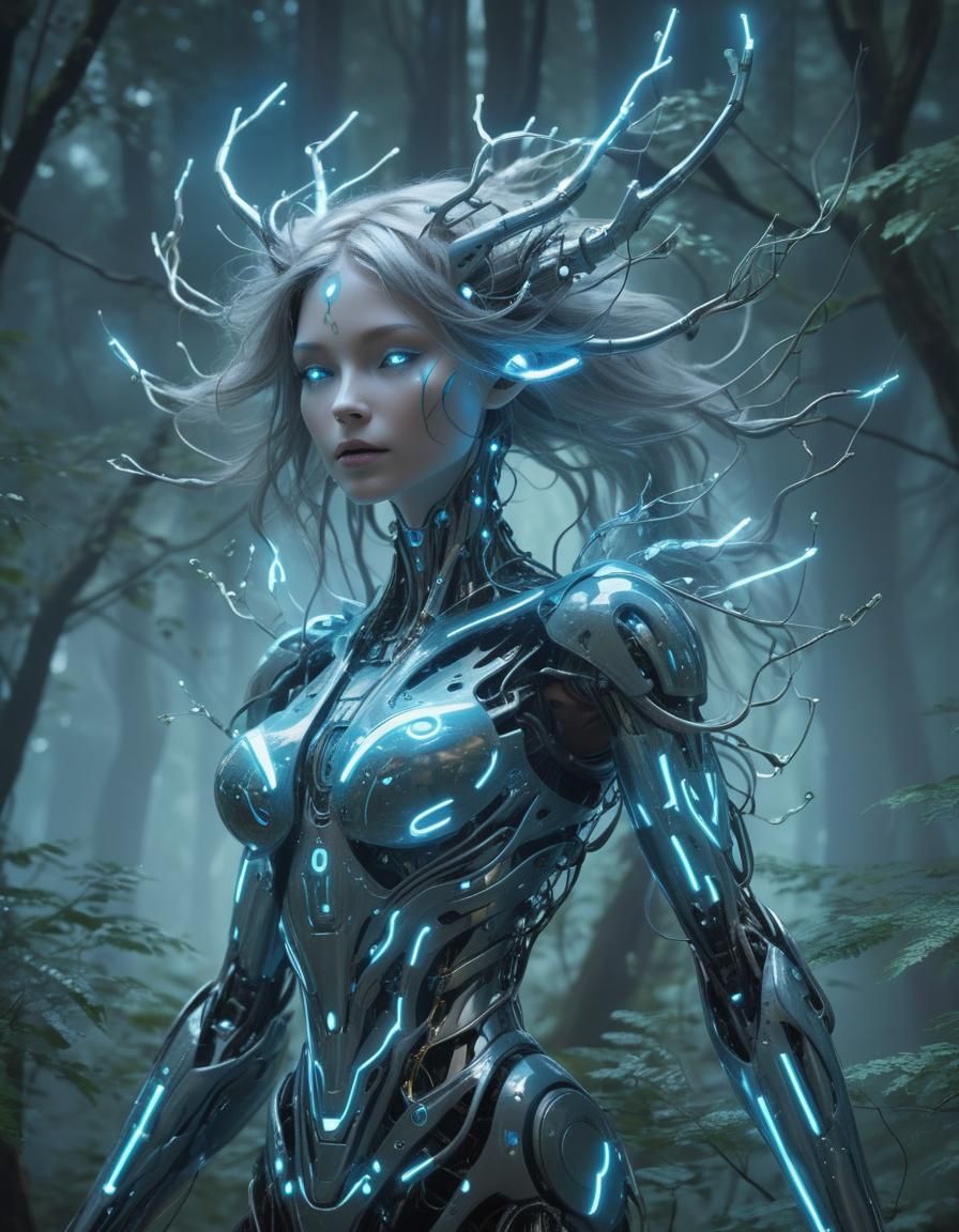 Forest Spirit Transformation: Organic to Cybernetic
