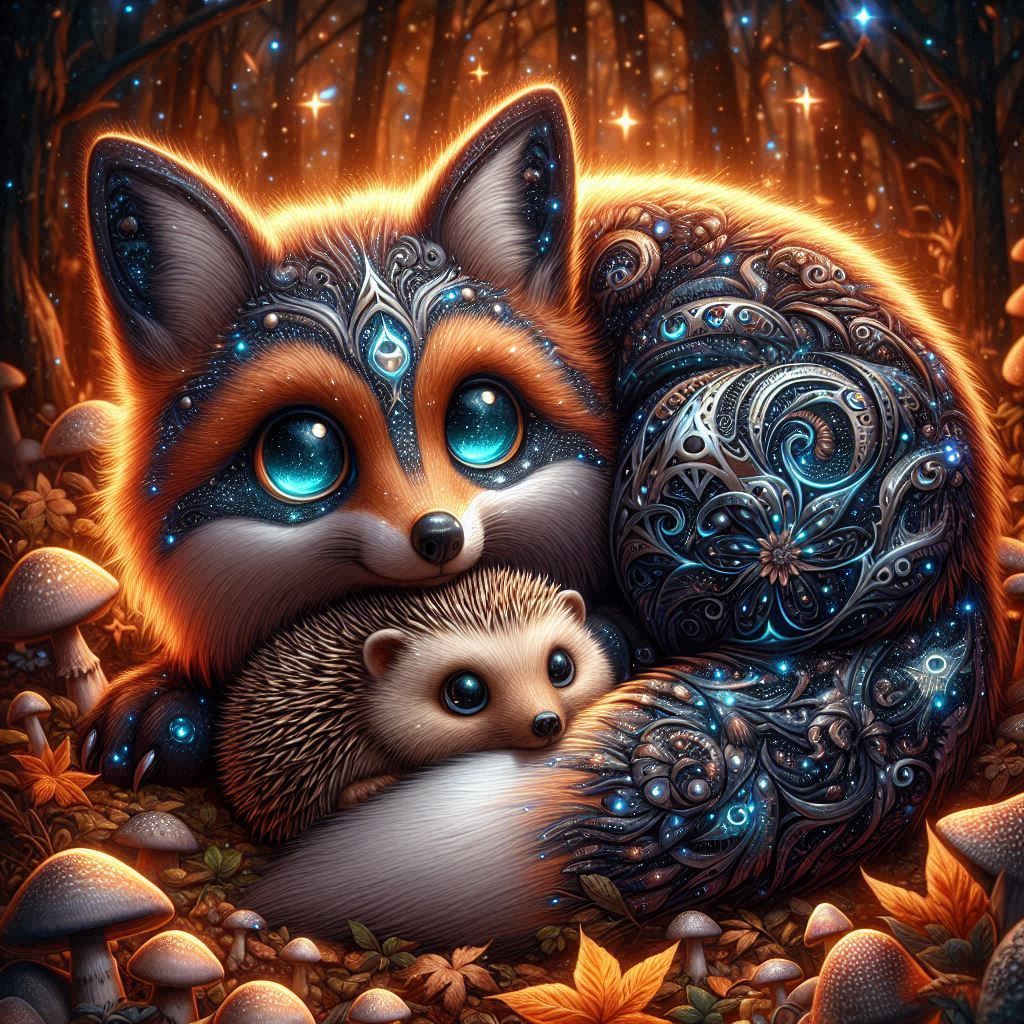 Fox and hedgehog