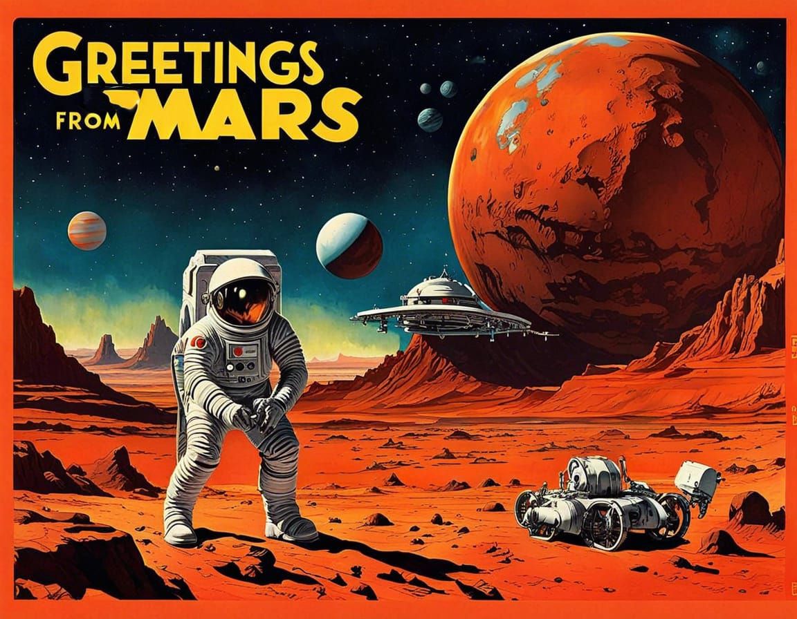 "Greetings from Mars" 🚀  by @lawrencelot