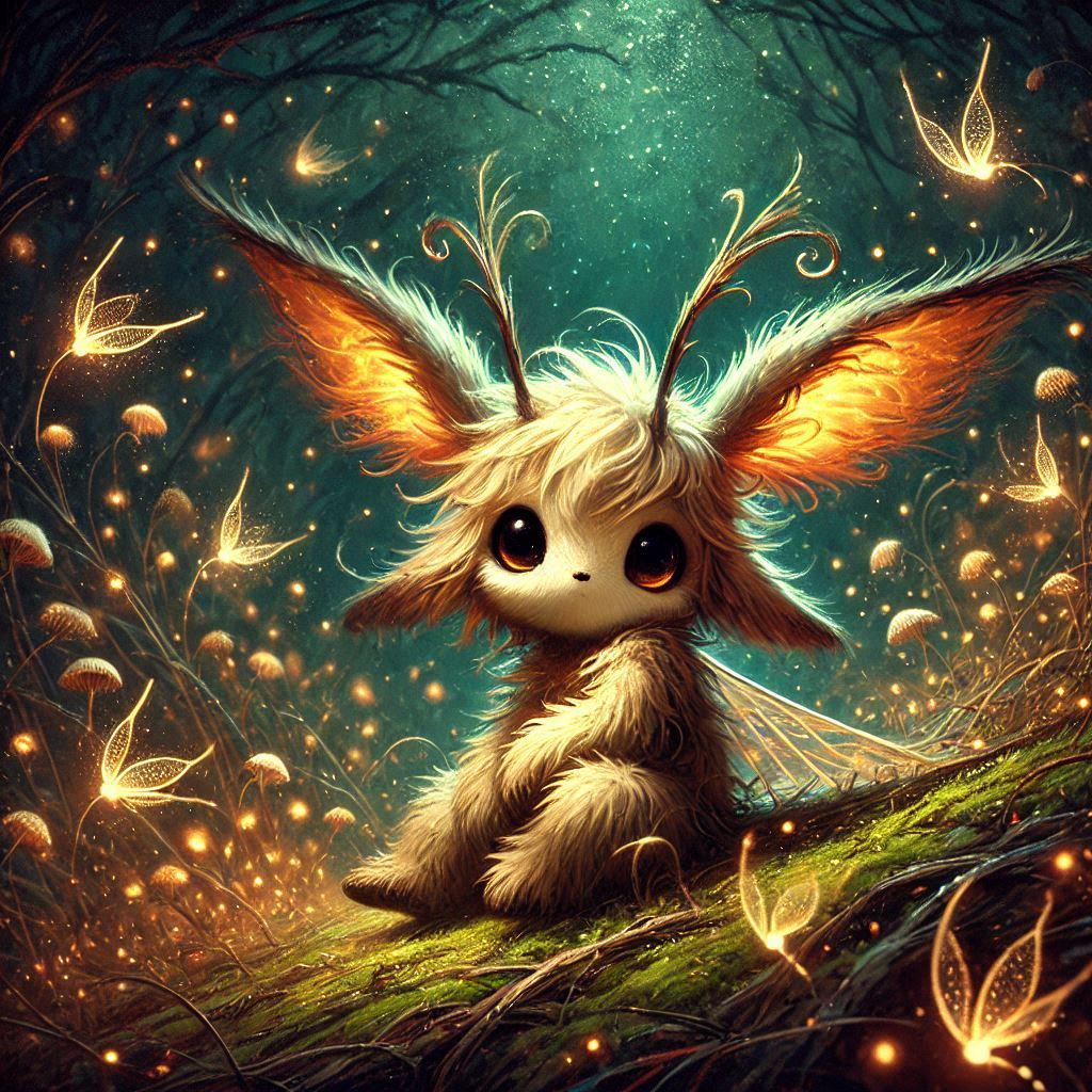 adorable fairy-tale fantasy creature portrait..