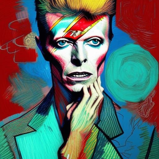 Portrait of David Bowie by Vincent Van Gogh, Awwchang and CGSociety and ...