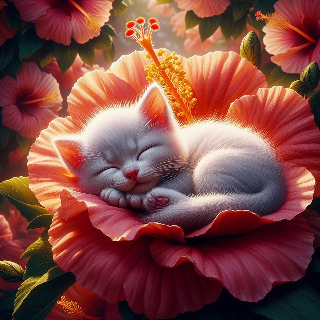 Adorable White Kitten