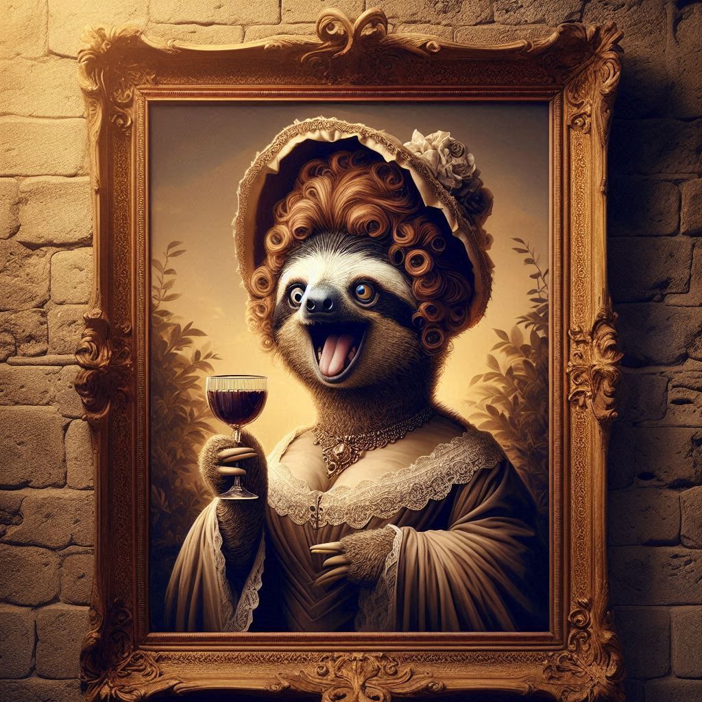 “The Fat Lady Sloth”, Hogwarts portrait from “Harry Potter”