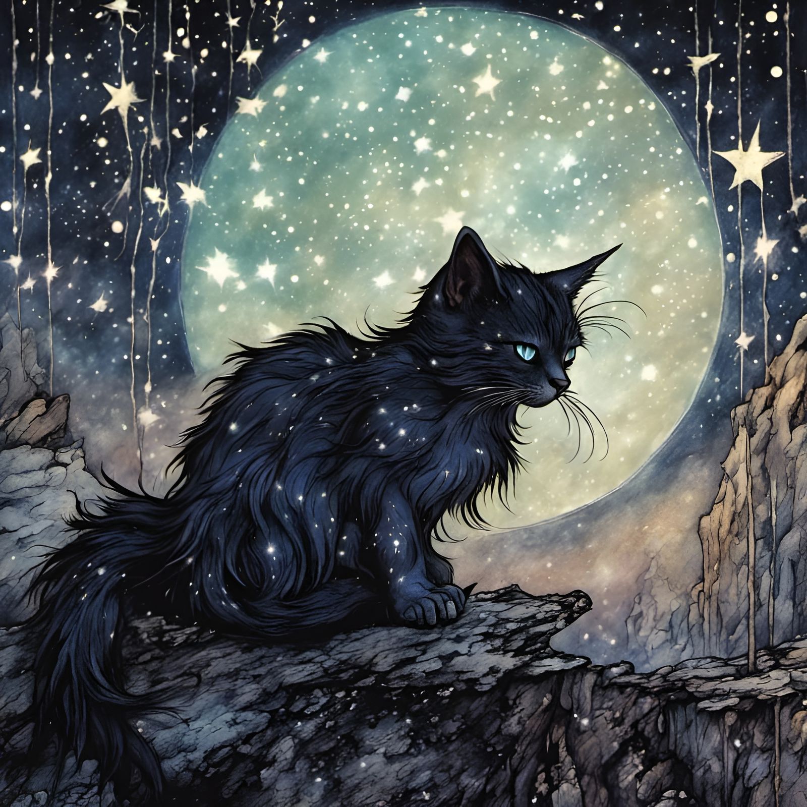 Glitter glitter glitter everywhere, grumpy cat
