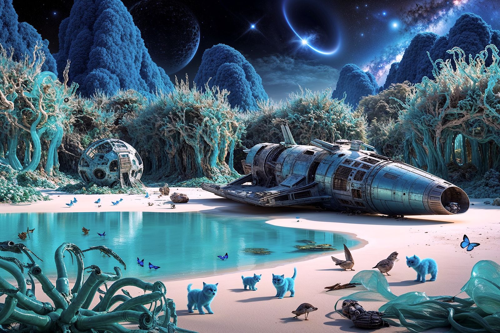 Voyage across the Galaxy #61 (El mundo azul de María @Azulina)