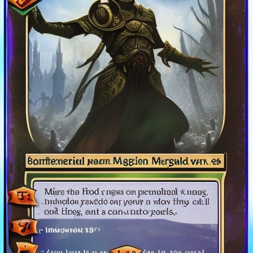 Miggin Merhald (Magic the Gathering) AI Generated Artwork NightCafe