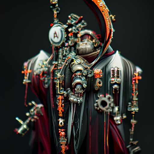 Adeptus Mechanicus Tech-Priest - AI Generated Artwork - NightCafe Creator