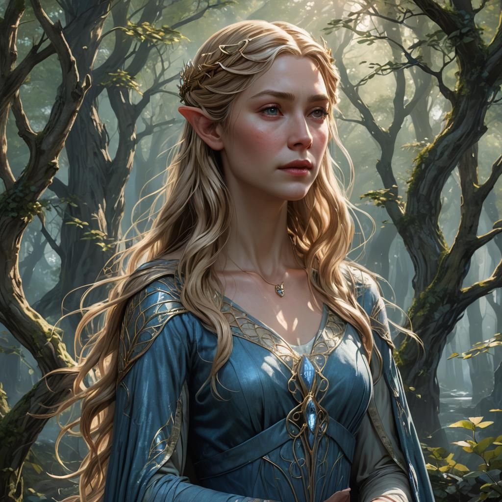 Galadriel was the "Lady" of the woods of Lothlórien head and...