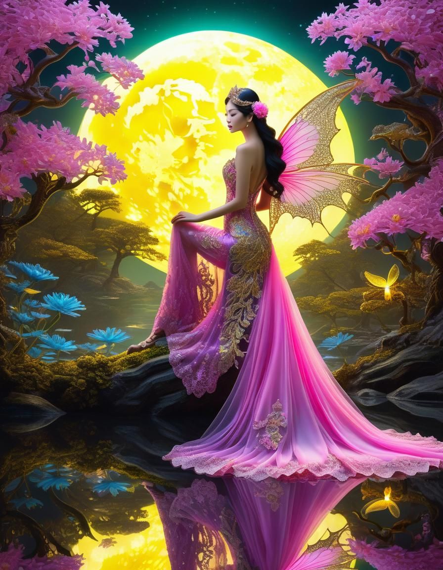 Geisha Butterfly - AI Generated Artwork - NightCafe Creator