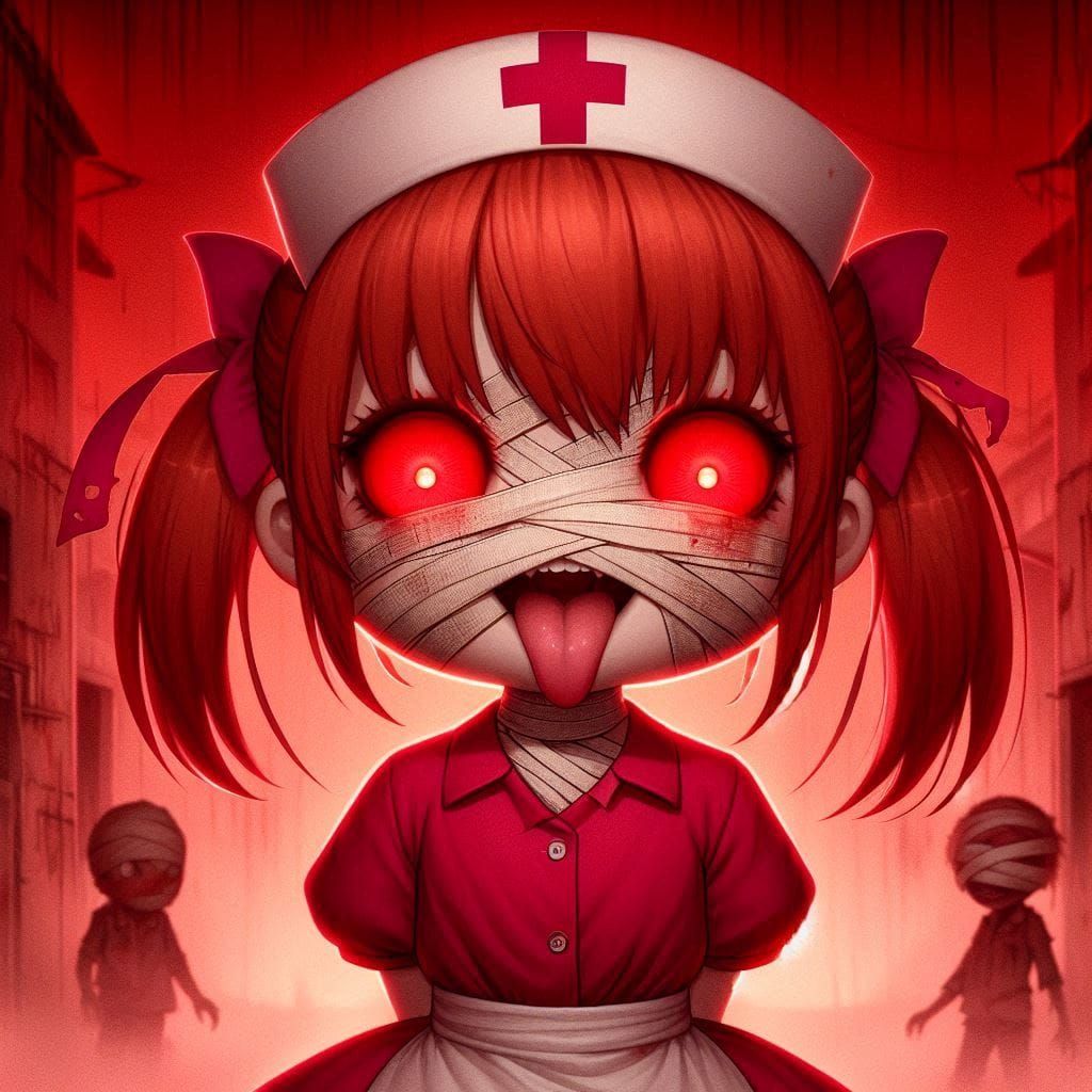 Chibi Silent Hill nurse