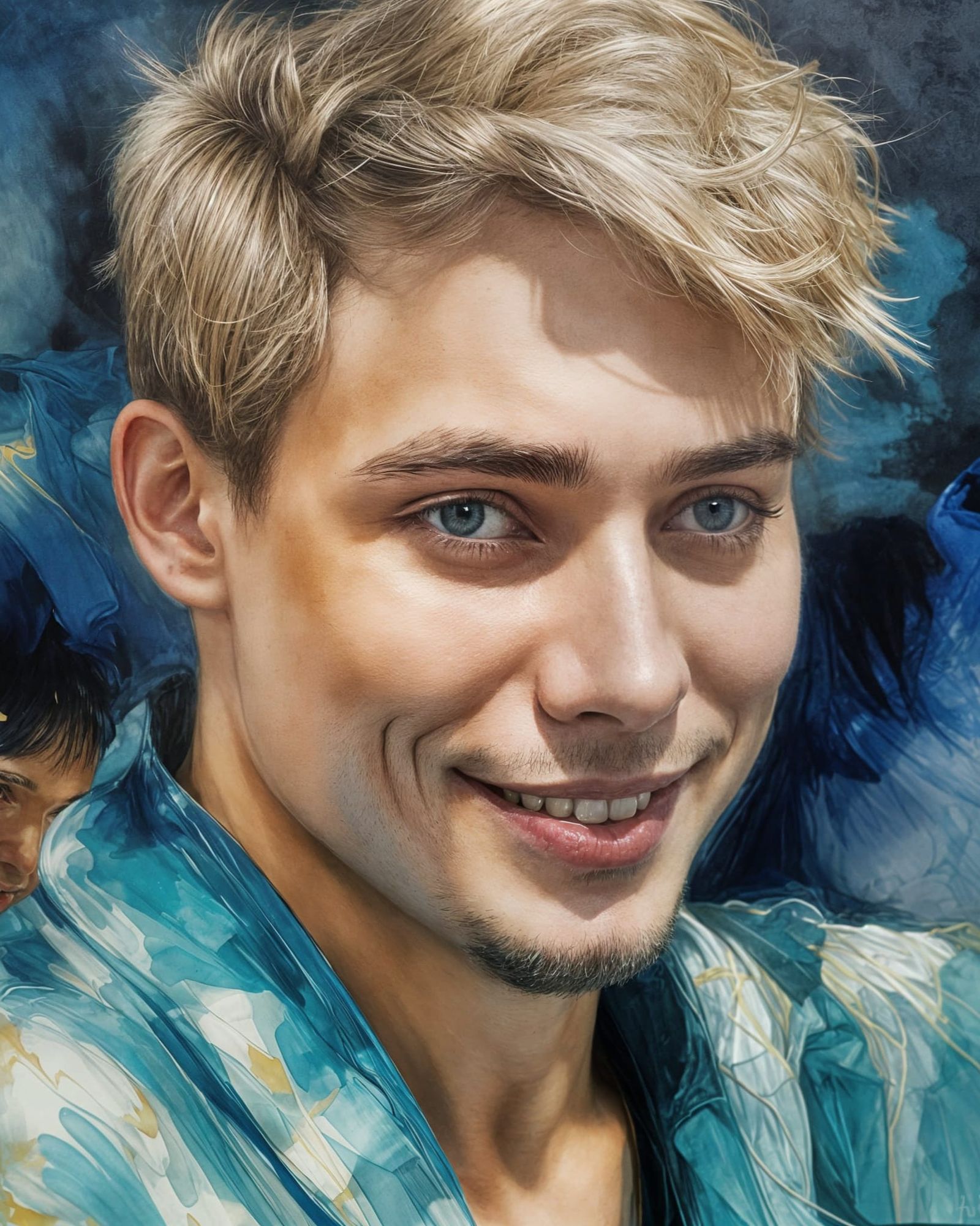 Stefan sits for his boyfriend, who's an artist. They're both very pleased with the painting. Tomorrow, a rich gentleman ...