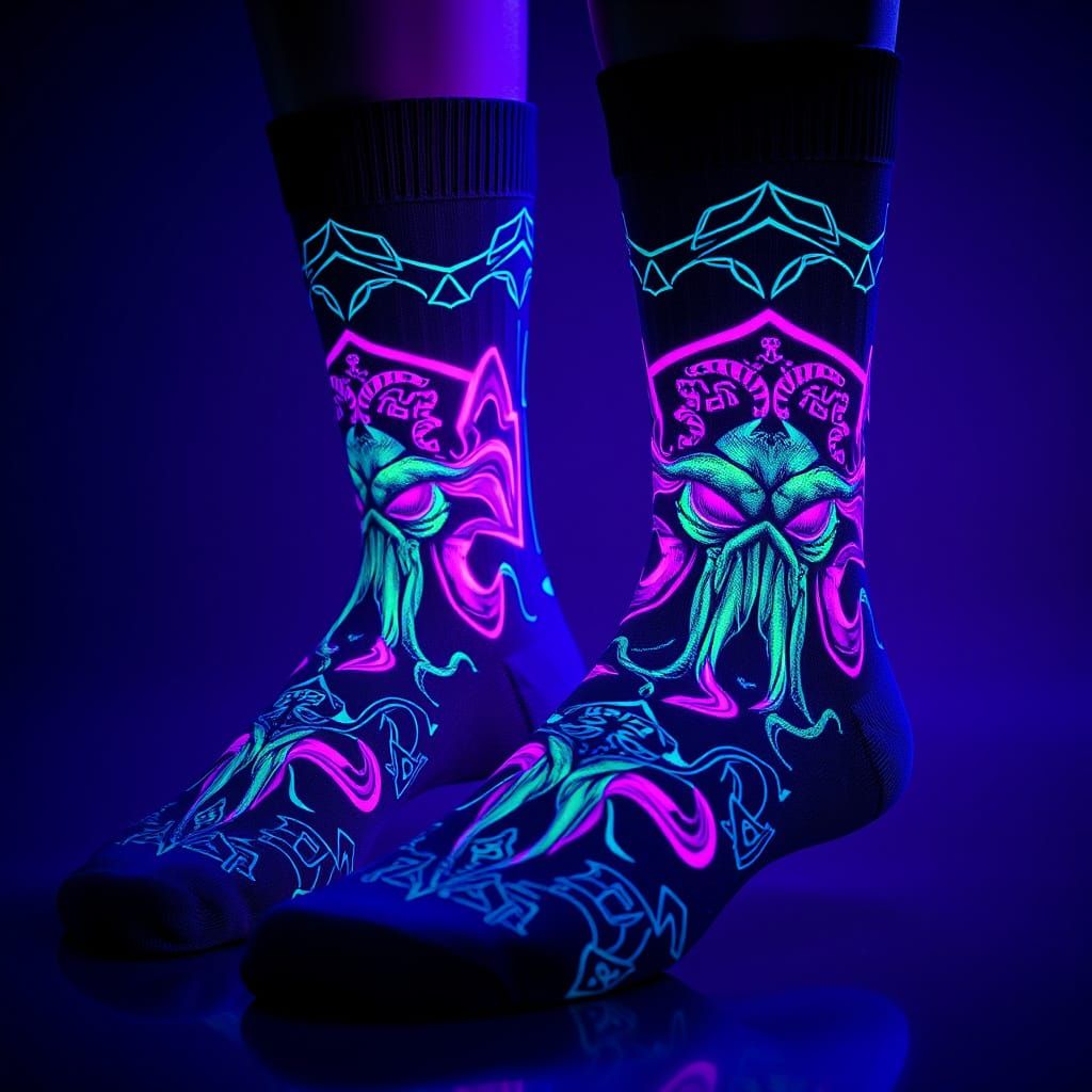 Cthulhu socks  by @Deckard323