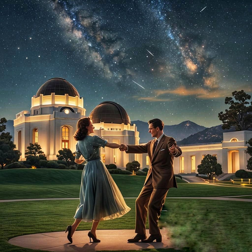 Dancing at the Griffith Observatory Los Angeles