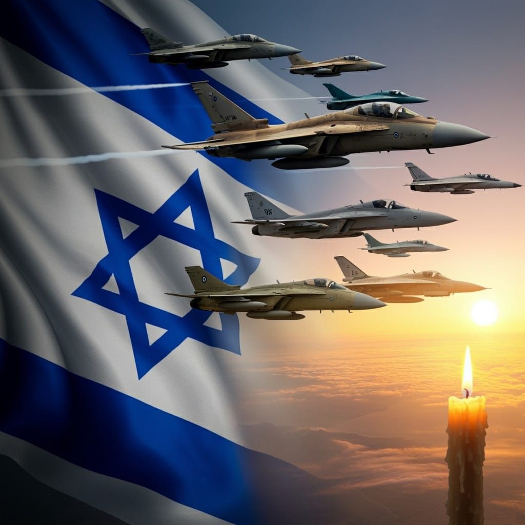 Surreal Israeli National Pride in Photorealistic Style