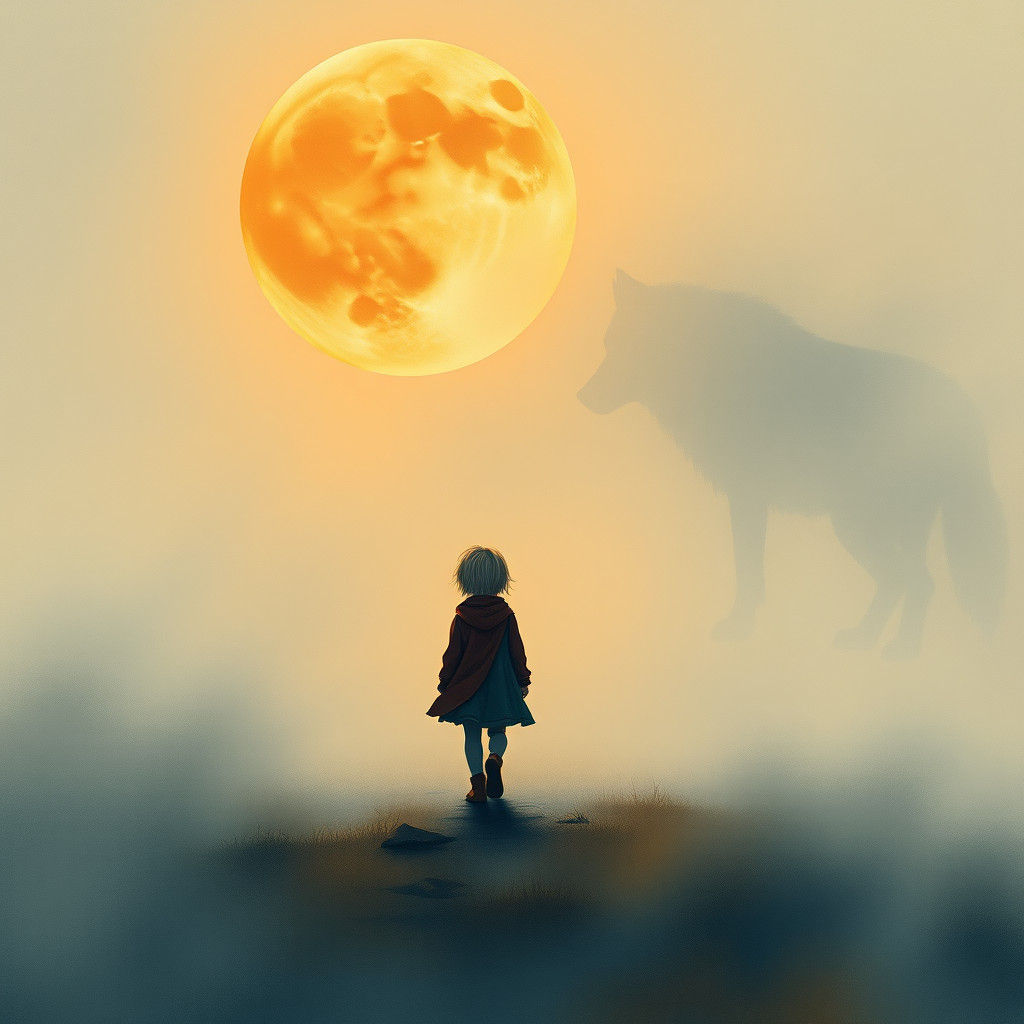 Mystical Child Seeks Clarity in Dreamlike Fog