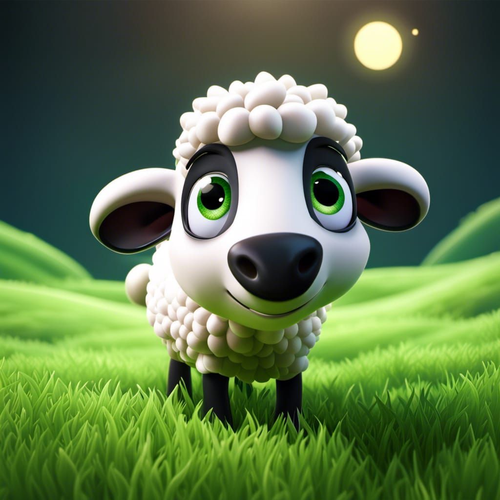 Little sheep 🐑 - AI Generated Artwork - NightCafe Creator