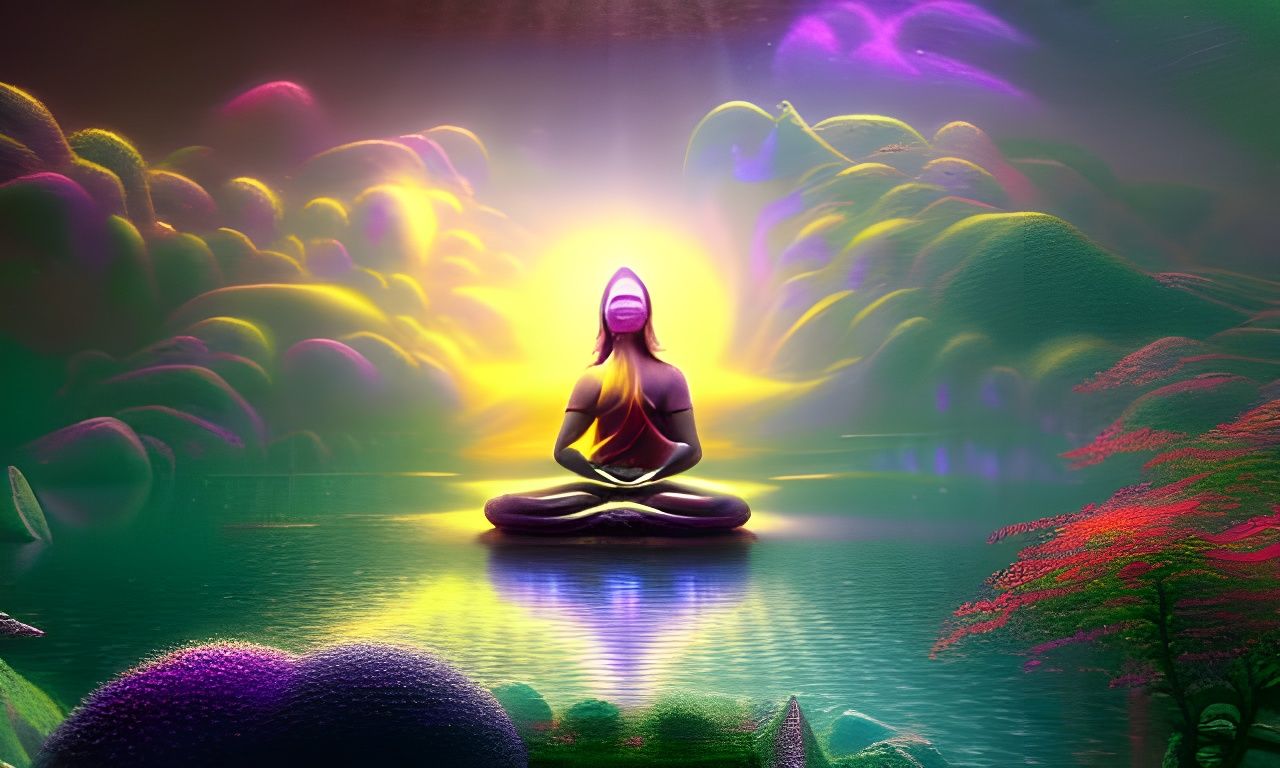 ethereal and mystical meditation dream like scenic landscapes with ...