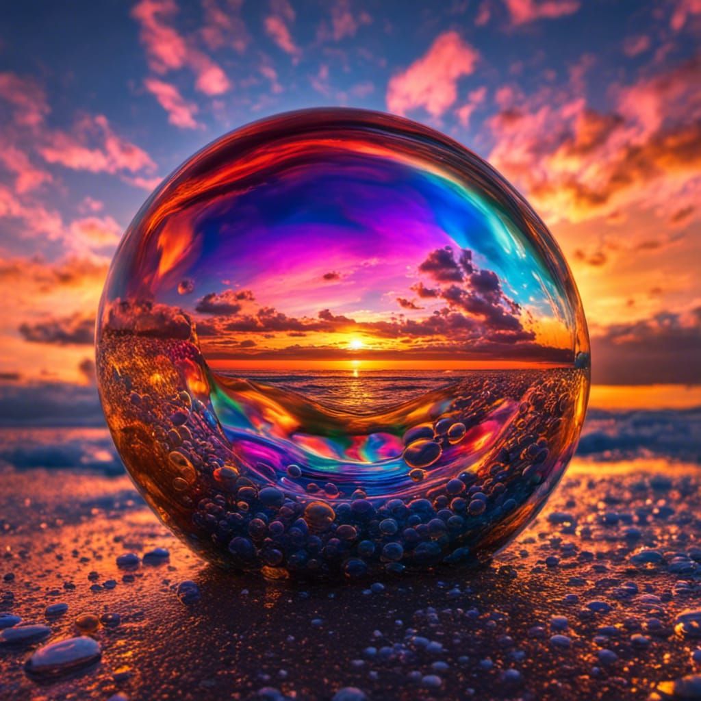 Sunset Inside Bubble - 1