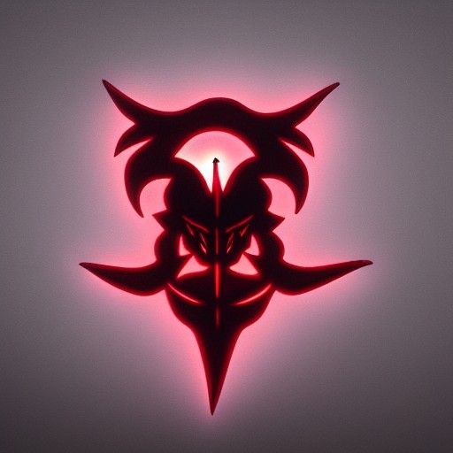 glowing crimson demonic symbol