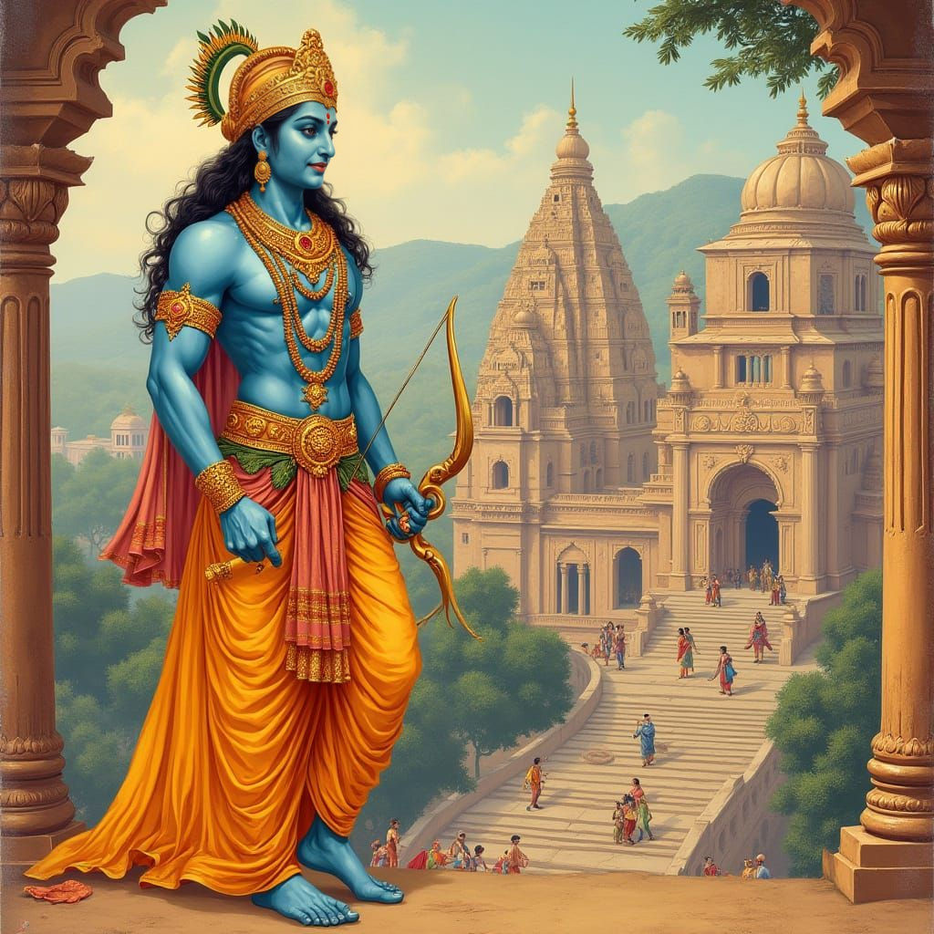 Hindu Festival of Lord Rama's Birth in Ayodhya