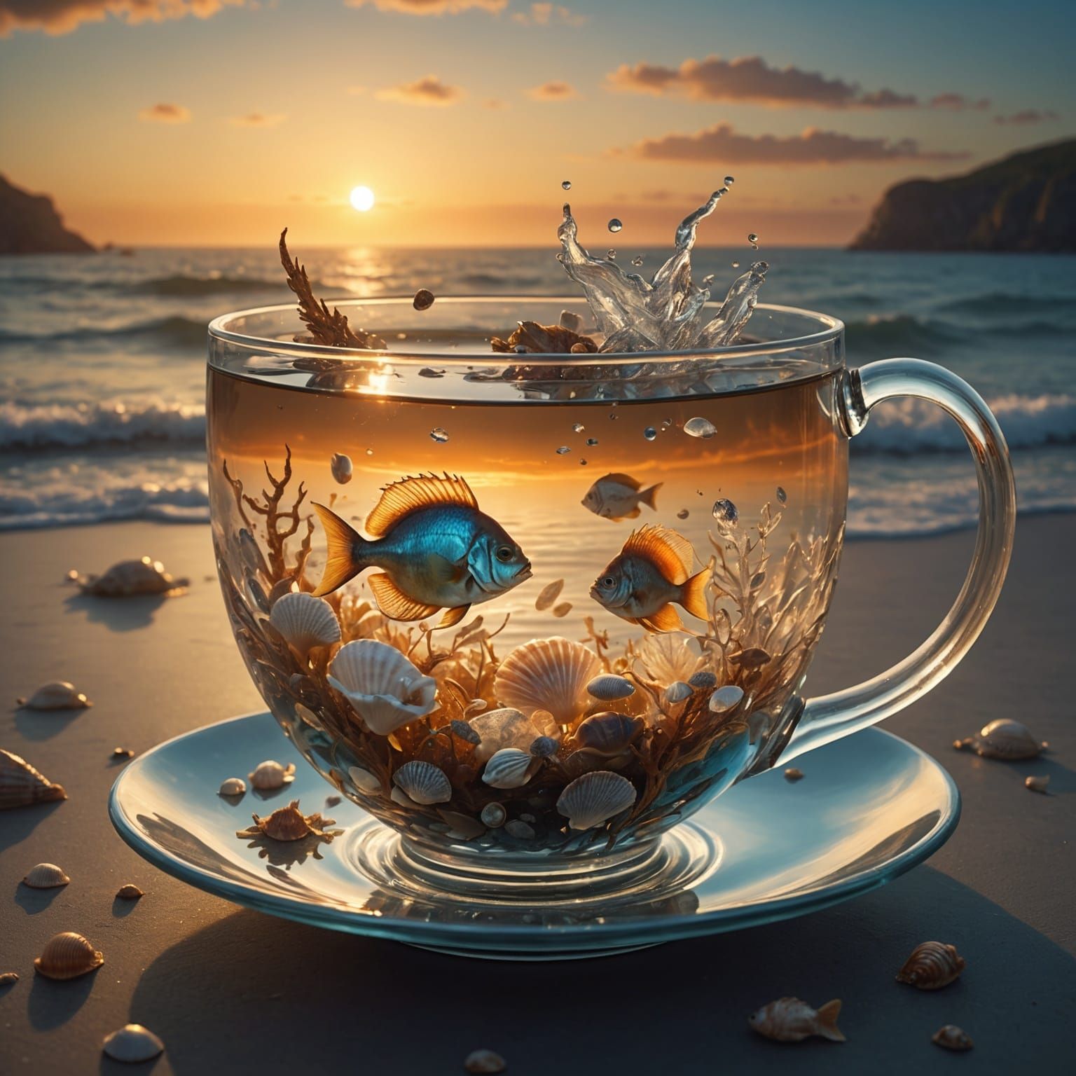 Ocean in a teacup  by @Radiohead