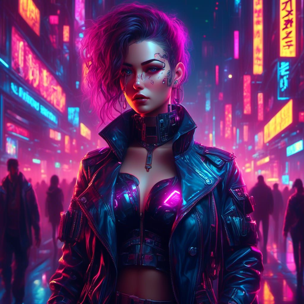 Cyberbabe - AI Generated Artwork - NightCafe Creator