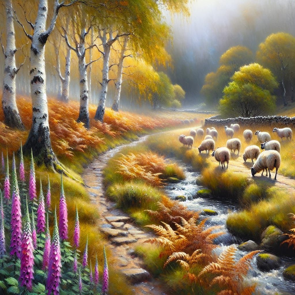 Oil, impasto, embossed, HD,
Fantasy, Linear perspective,
Cen...