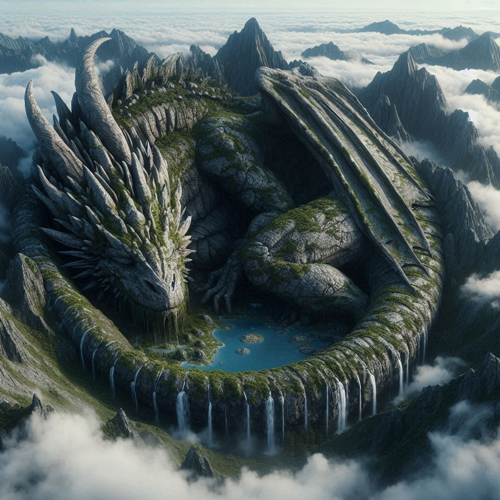 Sleepy mountain dragon