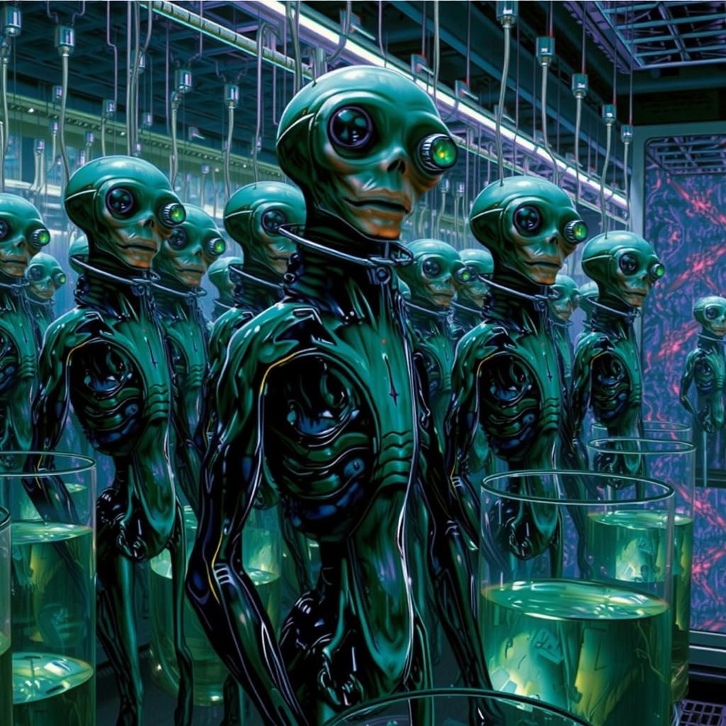 Stasis of The Little Green Men  by @ Ray Ray The Obsessive