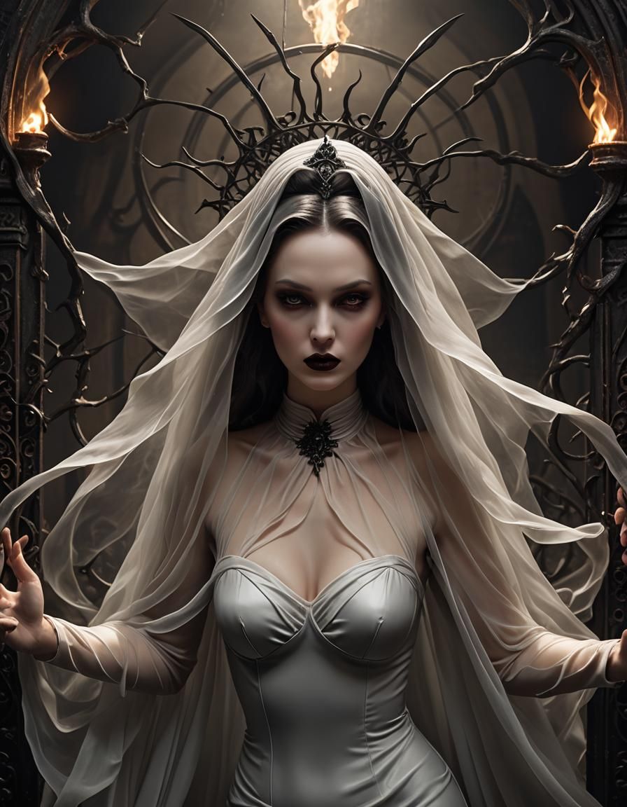closeup the gates of hell will open wide sophisticated pinup...