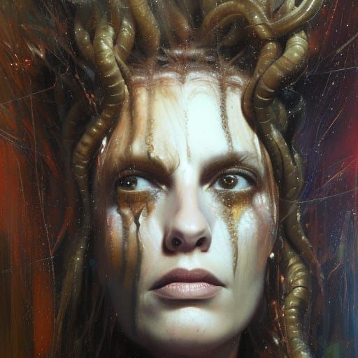 Medusa's Sister - AI Generated Artwork - NightCafe Creator