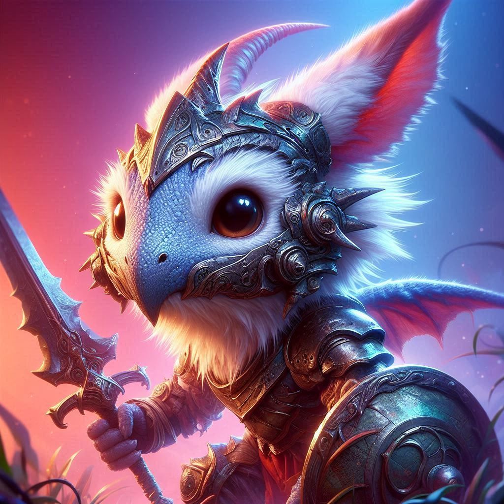 adorable fairy-tale fantasy creature portrait..