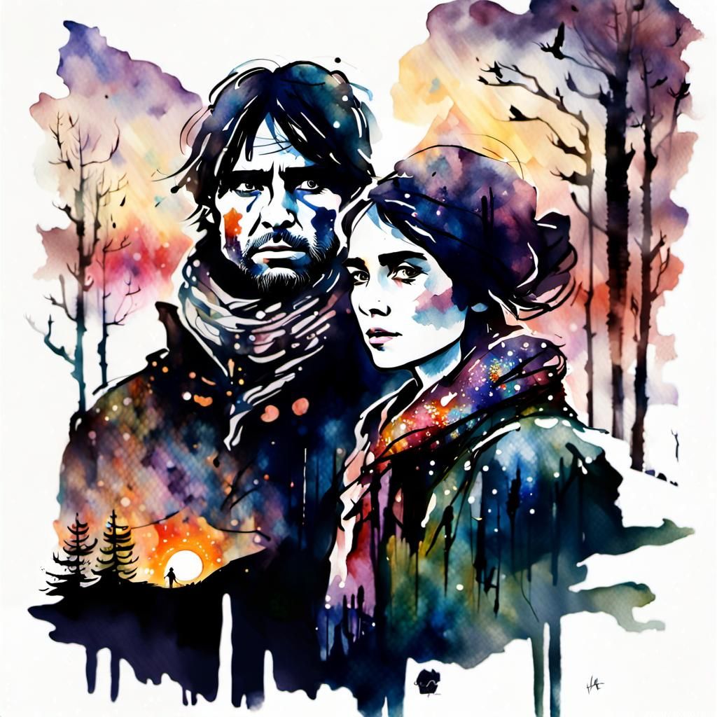 Portrait aquarelle