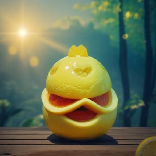 Closeup, Front Facing, Front View, The Lemon Monster is a su...