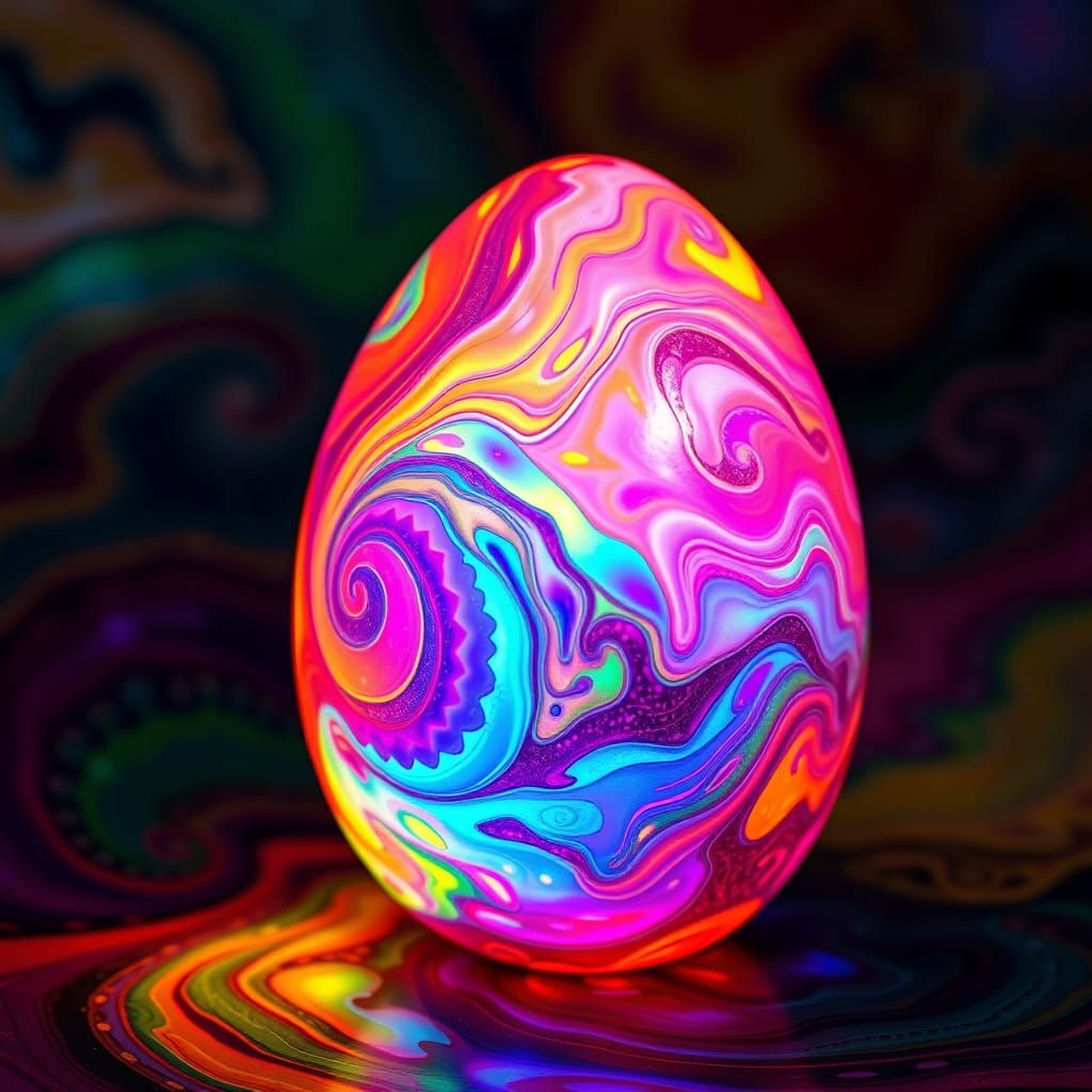 An abstract Easter egg 1  by @Michelle Michaels aka Mickey