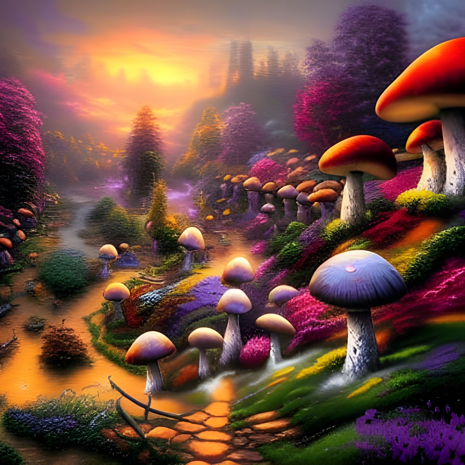 Mushroom village