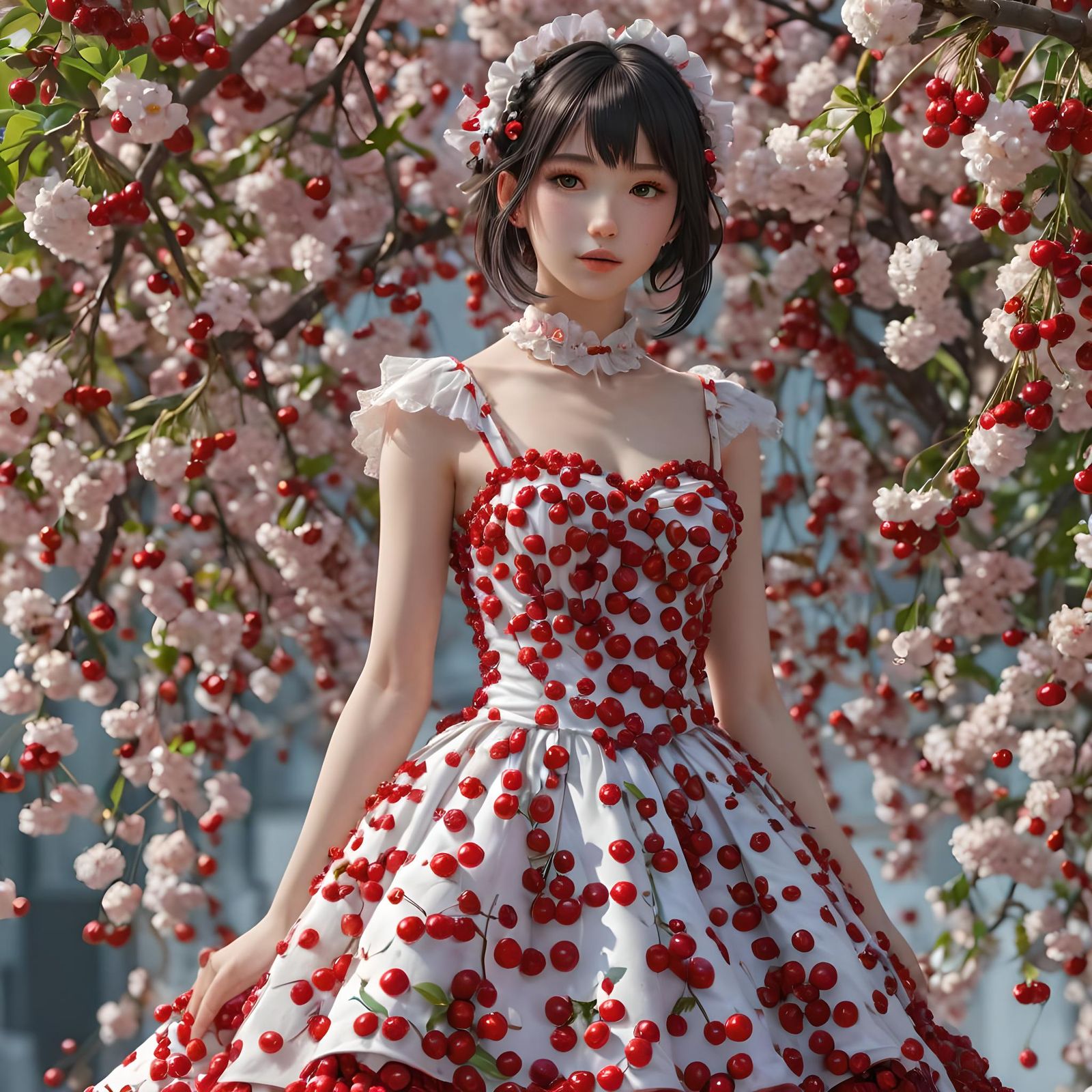 Cherry dress  by @Tabata Giugni