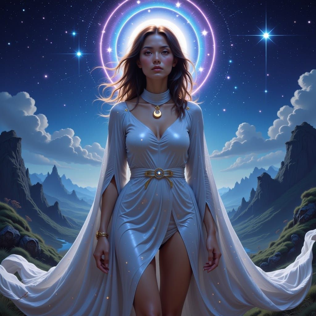 Star woman 
 <lora:Jungle Trista:1.0> 