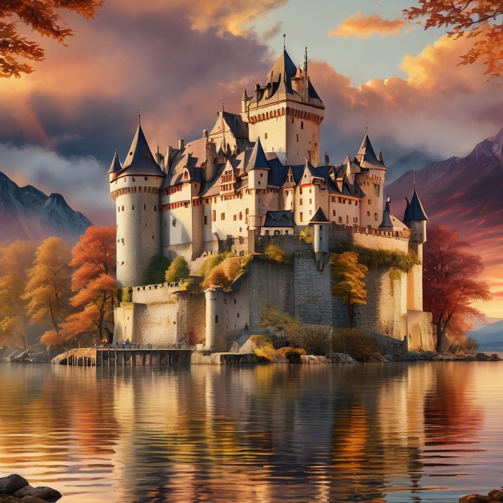 Chillon Castle (Switzerland)  by @Coco Lasticot