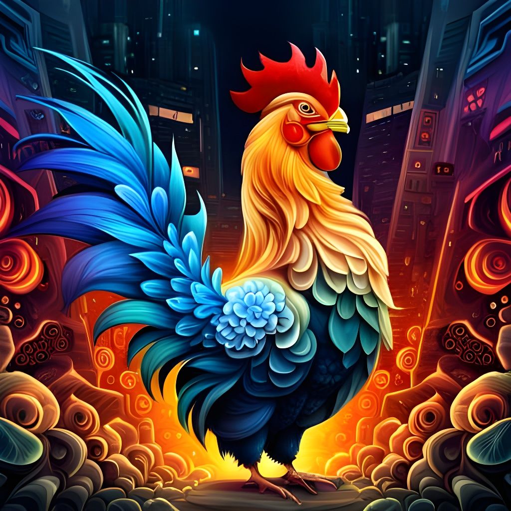 Rooster  by @Lady Bluejayy