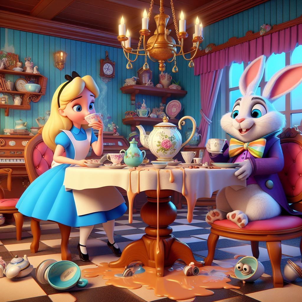 Alice Spills the Tea- (looks like caramel!) an uploaded seri...