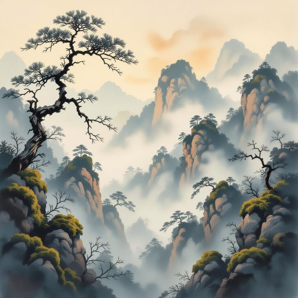 Misty Mountains  by @Chirminth