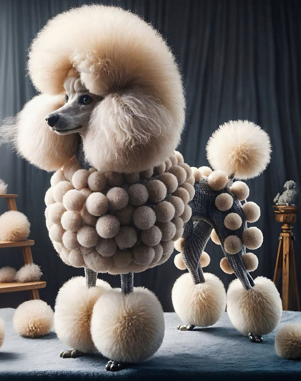 Poodle  by @Hiddentalent