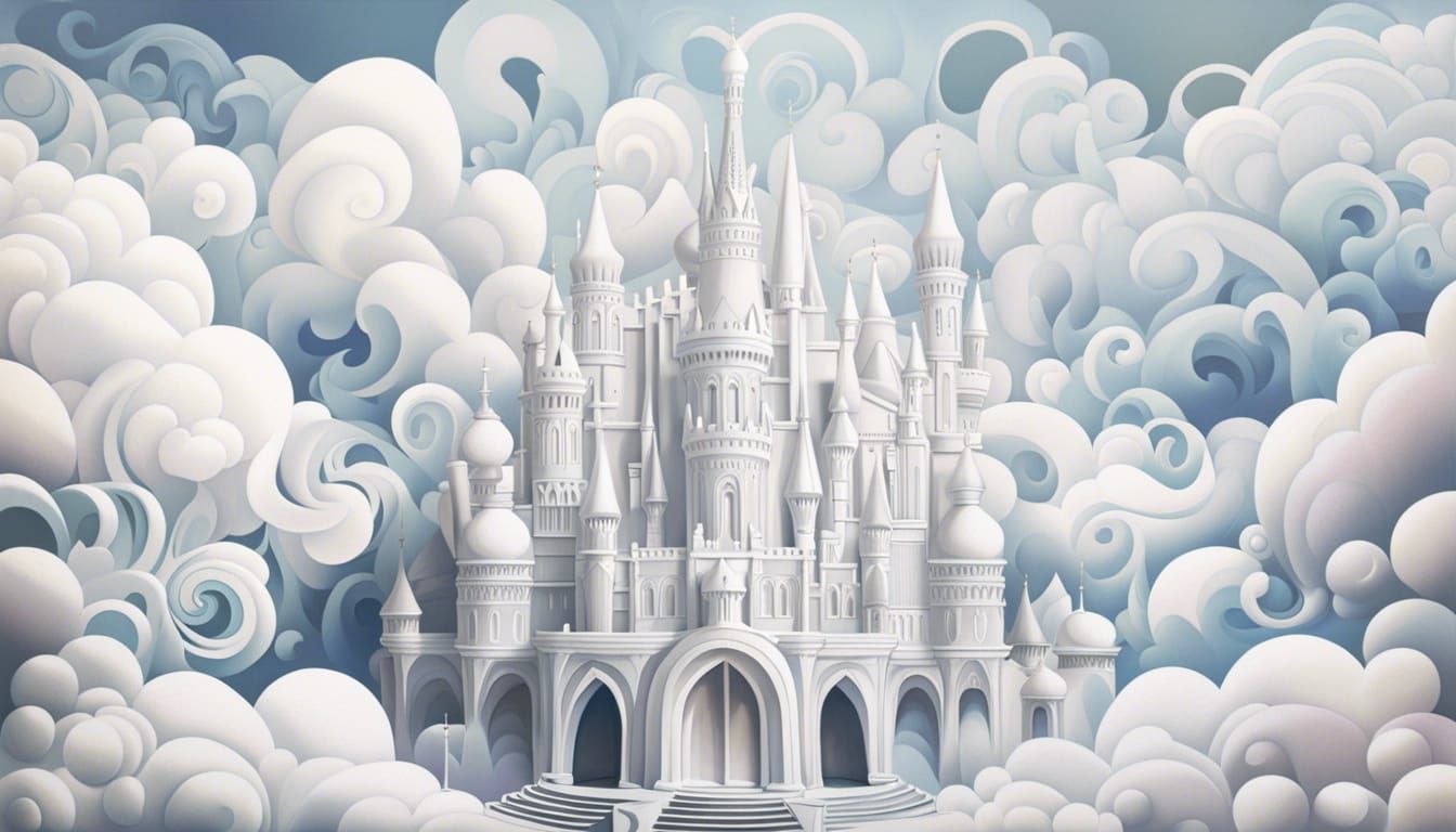 Fantastical Castle Made Of Whimsy And Cloud  by @MiniMishaps