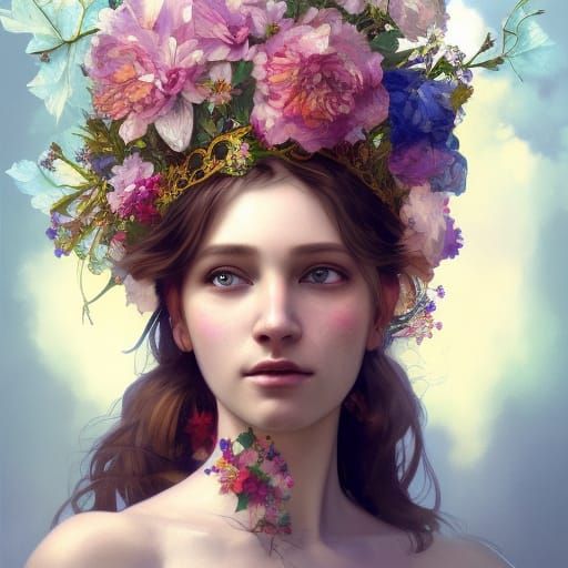 The Queen Of Spring - AI Generated Artwork - NightCafe Creator