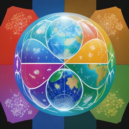 Seasons Globes Word Art