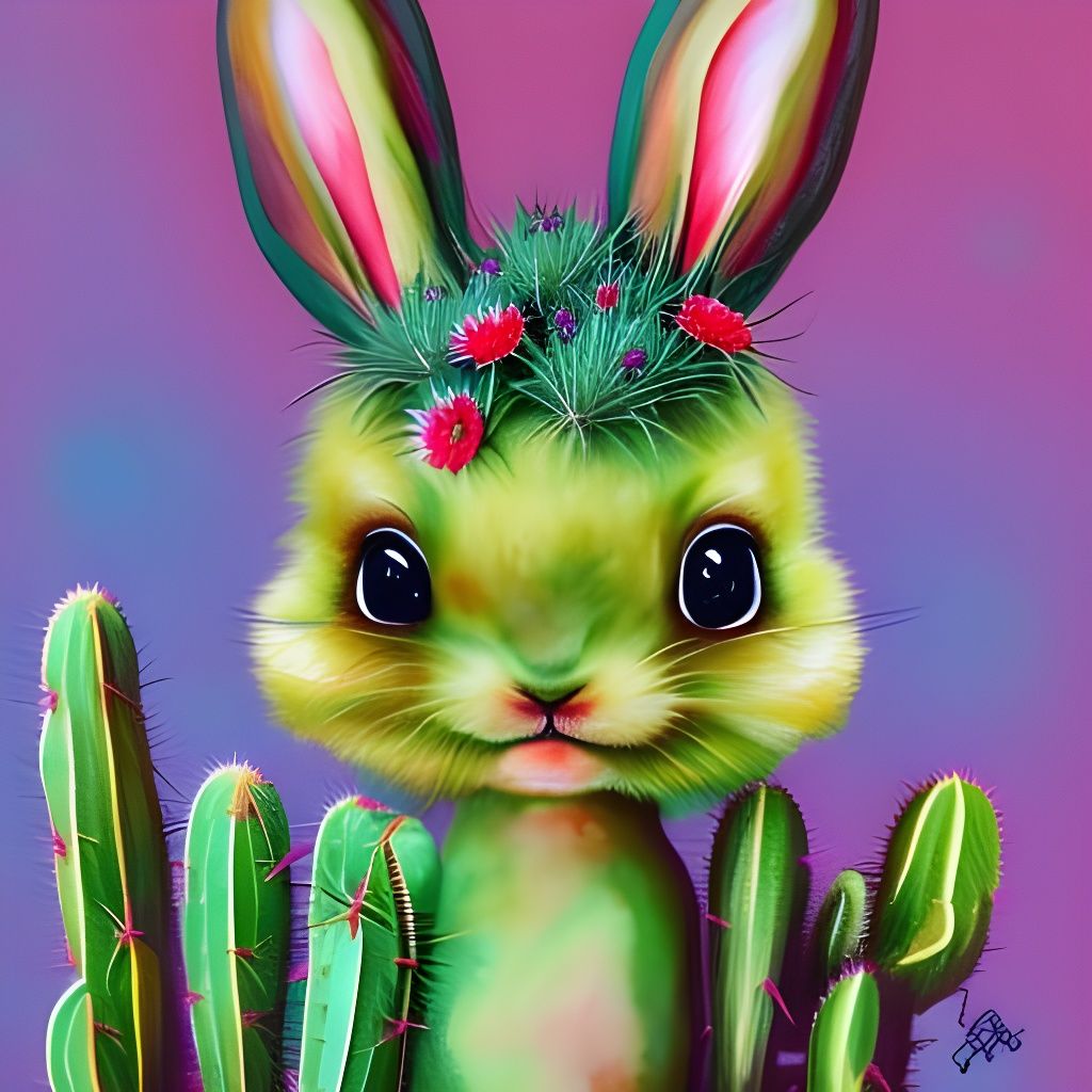 CactiRabbit AI Generated Artwork NightCafe Creator