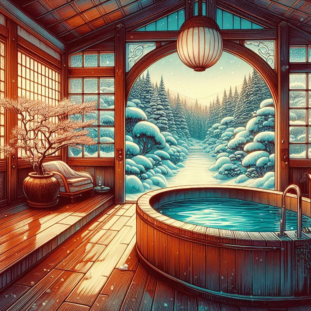 Onsen bath fantasy