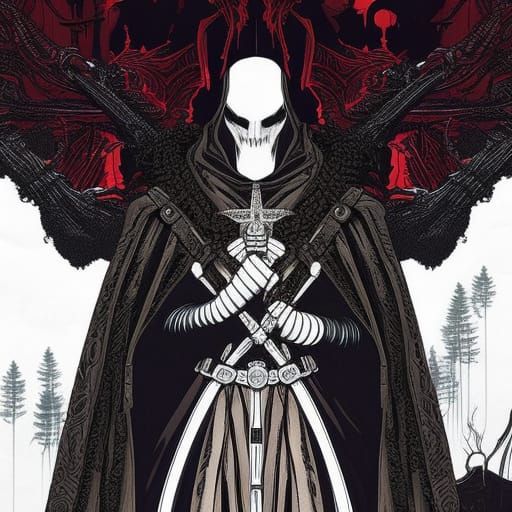 Knight in a cloak